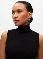 Sleeveless Turtleneck Top