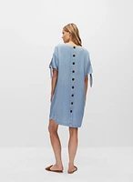 Tencel Tie Sleeve Dress