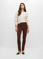 Legging à enfiler en faux suède