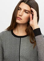 Herringbone Contrast Sweater