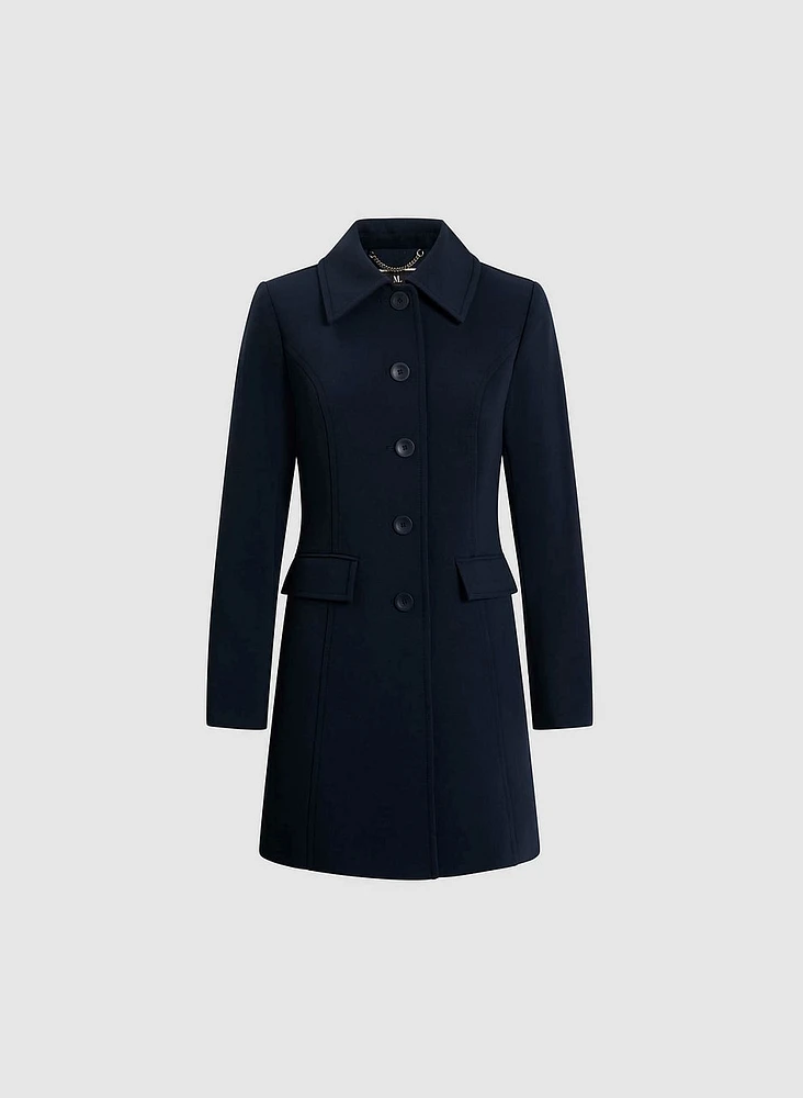 Trench mi-long à boutons