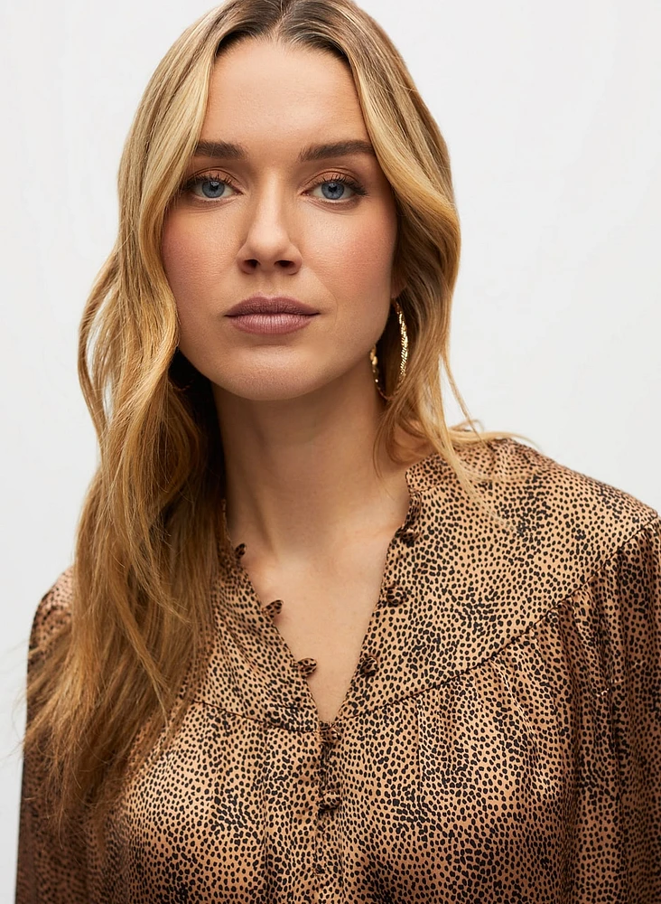 Blouse à motif animal