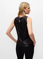 Sleeveless Sequin Top