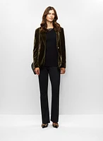 Velvet Jacket & Flare Pants