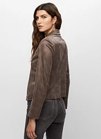 Vex - Veste courte à boutons et détails zippés