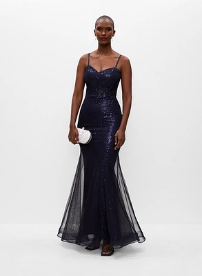 BA Nites - Sequin Detail Mermaid Dress