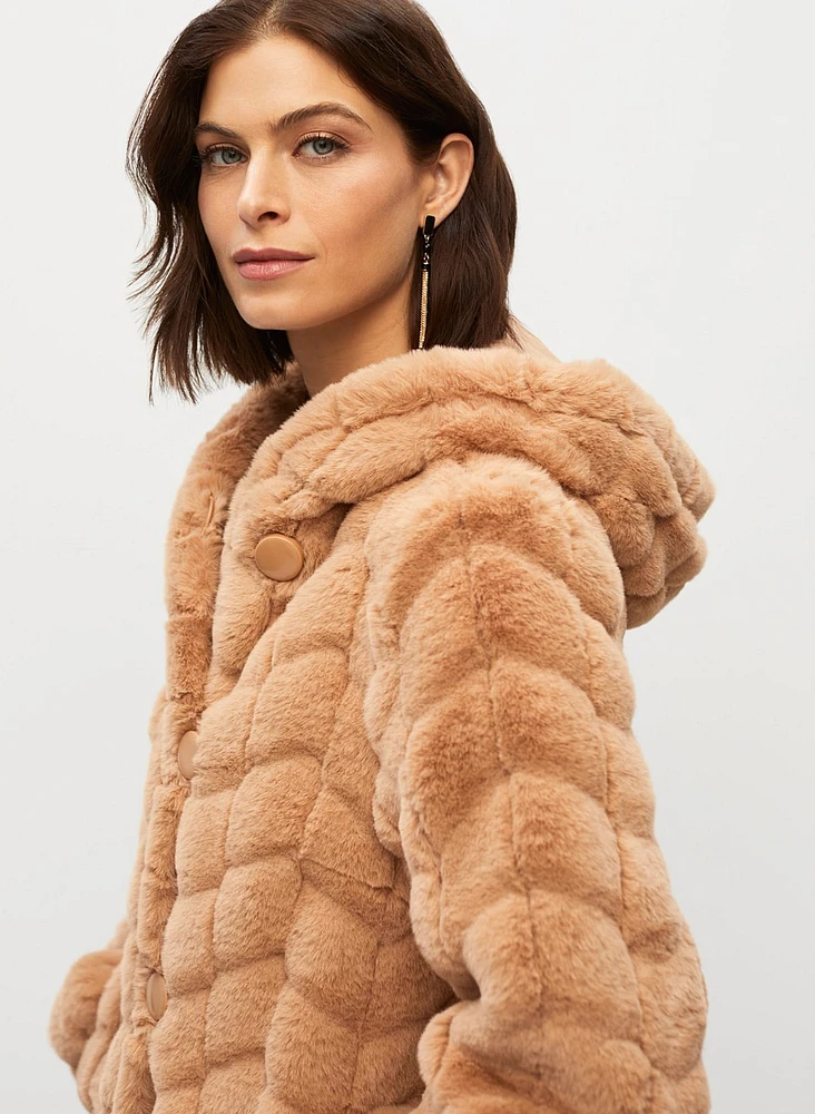 Reversible Faux Fur Coat