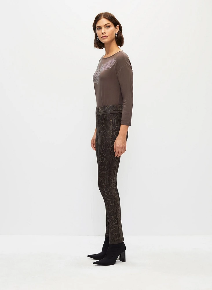Legging Kayla à motif écailles de serpent