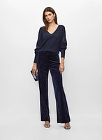 Pull à sequins et pantalon en velours