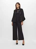 Joseph Ribkoff - Flutter Sleeve Textured Jacket