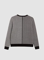 Herringbone Contrast Sweater