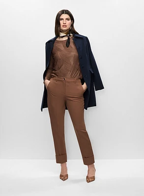 Trench mi-long et pantalon cheville