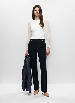 Haut à manches en maille et pantalon Lauren