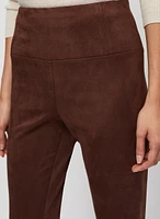 Legging à enfiler en faux suède