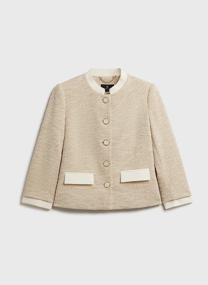 Two Tone Bouclé Jacket