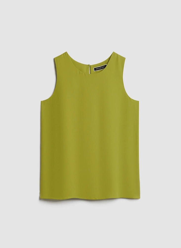 Sleeveless Crew Neck Top