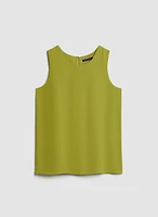 Sleeveless Crew Neck Top