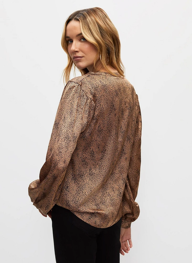 Blouse à motif animal