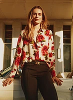 Rose Print Blouse