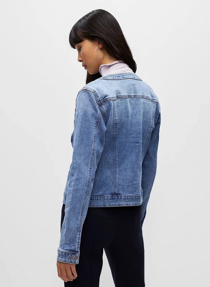 Stone Detail Denim Jacket