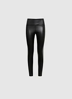 Vegan Leather Slim Leg Pants