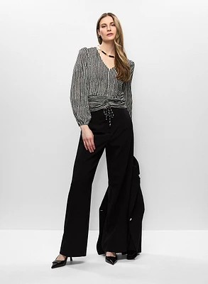 Haut à taille plissée et pantalon Soho