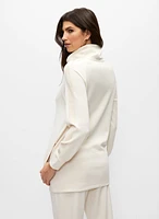 Embellished Funnel Neck Top