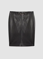 Vegan Leather Skirt