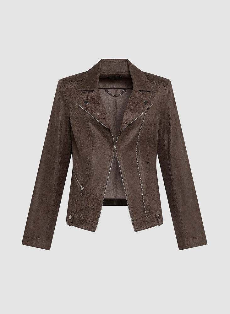 Vex - Veste courte à boutons et détails zippés