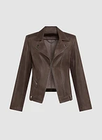 Vex - Veste courte à boutons et détails zippés