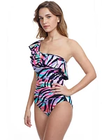 Profile by Gottex - Zebra Print One-Piece Swimsuit