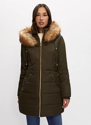Manteau matelassé à capuchon