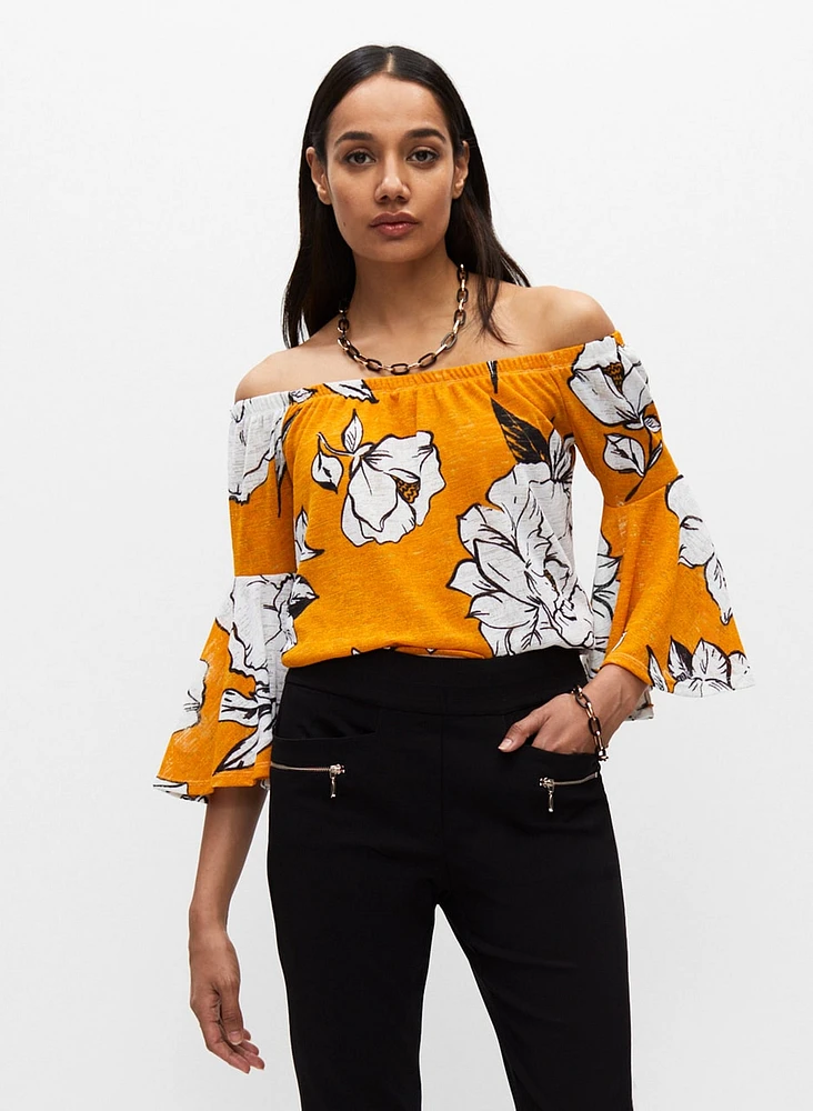 Off-the-Shoulder Floral Top