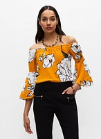 Off-the-Shoulder Floral Top