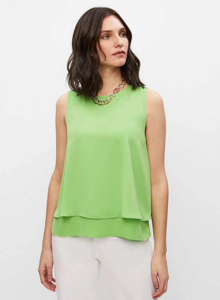 Layered Sleeveless Blouse