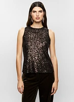 Sleeveless Sequin Top