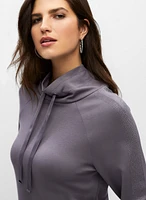 Embellished Funnel Neck Top