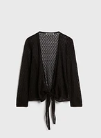 Open Front Knit Cardigan