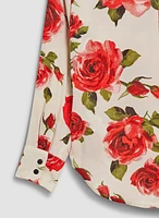 Rose Print Blouse