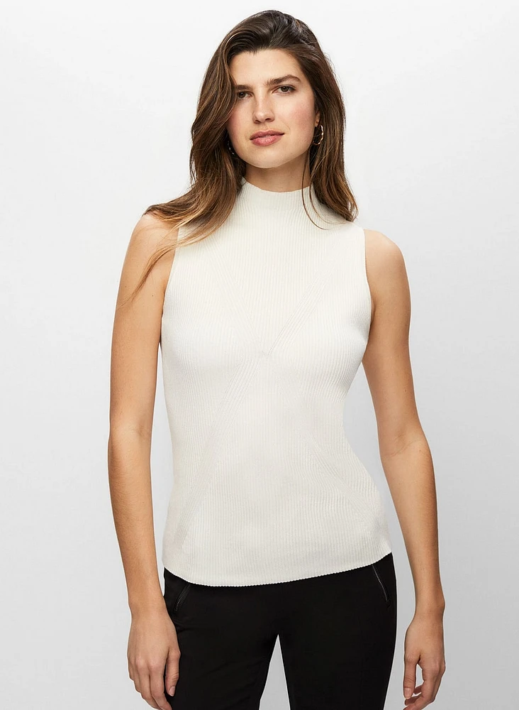 Camisole basique en tricot côtelé