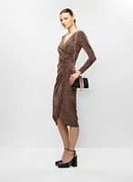 Metallic Jacquard Dress