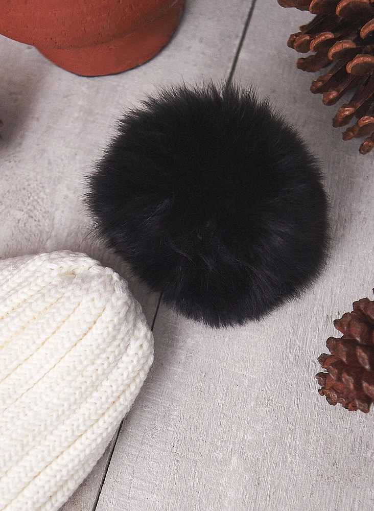 Knit Pom Pom Hat