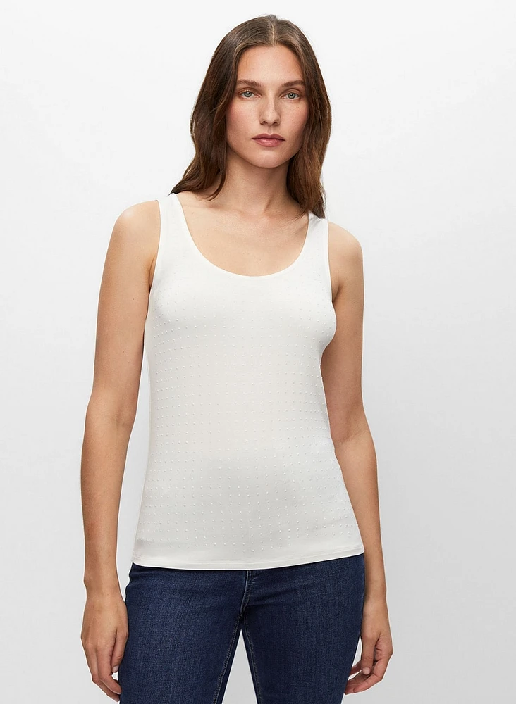 Pearl Detail Tank Top