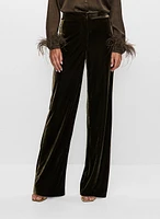 Pantalon à enfiler en velours