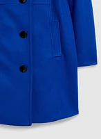 Stretch Wool Blend Coat