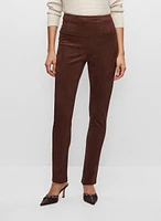Legging à enfiler en faux suède