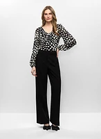 Haut à pois et pantalon Soho