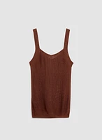 Sleeveless Knit Tank Top