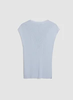 Essential Cap Sleeve Ribbed Knit Top