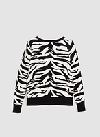 Zebra Print Sweater